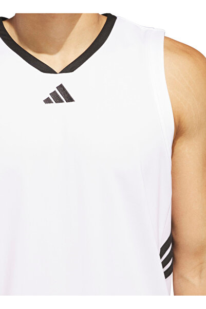 adidas JN4745 3-STRIPES TANK Beyaz Normal Düz Erkek Atlet