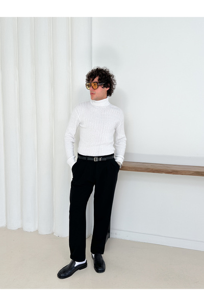 OTAKU Tricotaj Pulover cu gât