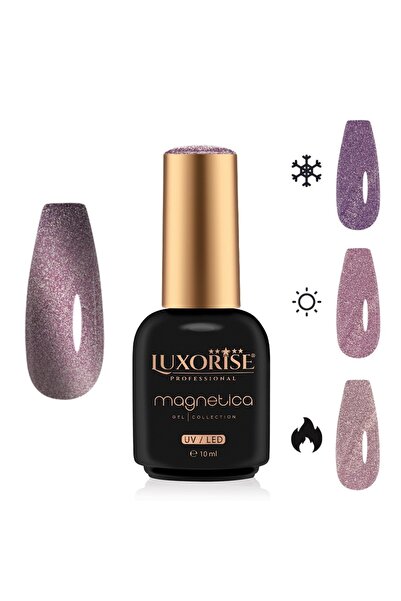 LUXORISE Oja semipermanentă MAGNETICA - ThermoCharm, Mov mistic 10ml