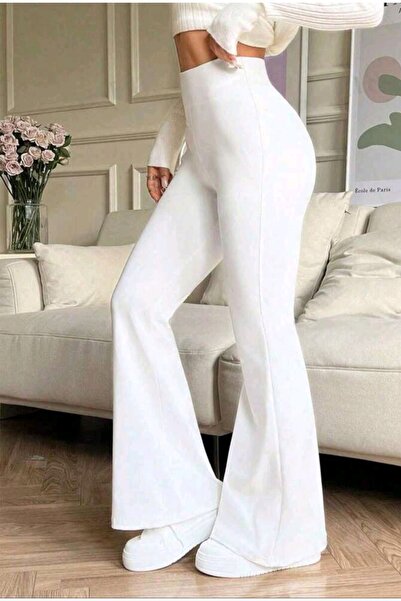 CARABO MODA İspanyol paça likrali toparlayıcı tayt