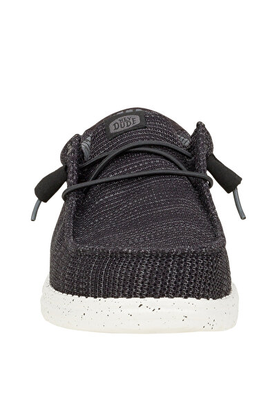 HEY DUDE Černé pánské boty pro volný čas Wally Stretch Sox