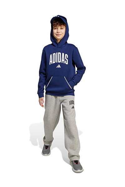 adidas Geniş Paça Gri Erkek Çocuk Eşofman Altı JW2386 J CLGT FL PNT