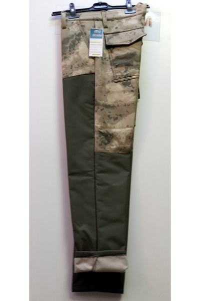BeyzDenim Desert Khaki Fleece-Lined Waterproof Overalls for Hunting, Fishing, Hiking, Plus Size
