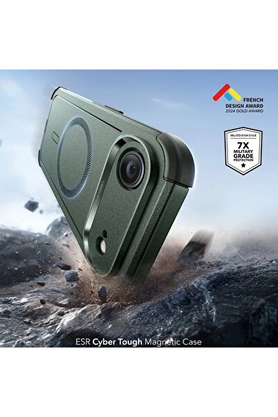 ESR Case for iPhone 17 Air, Magsafe, Cyber Halolock, Green