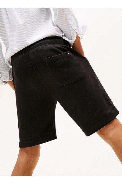 Tommy Hilfiger Lastikli Bel Regular Fit Siyah Erkek Çocuk Şort KB0KB09481BDS