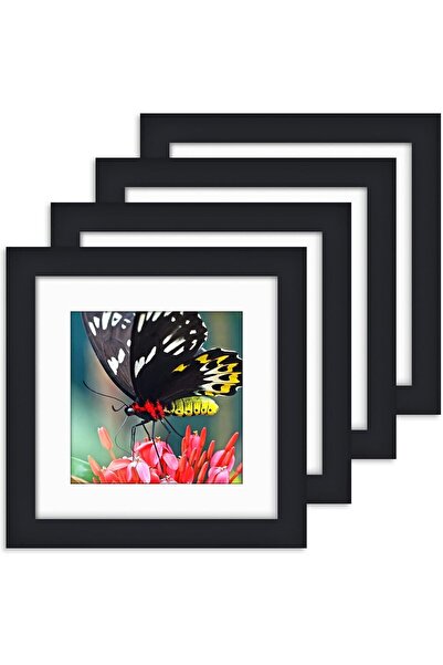 Verda Çerçeve 3-Piece Pvc Glass Plug-In Frame Black