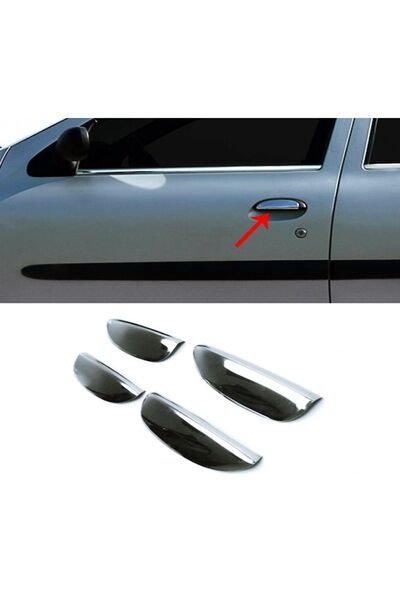 MYTUNİNG Renault Megane 1 Krom Kapı Kolu 4 Kapı P.çelik 1996-2003 Arası