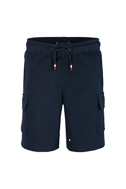 Tommy Hilfiger Lastikli Bel Regular Fit Lacivert Erkek Çocuk Şort KB0KB09659C1G