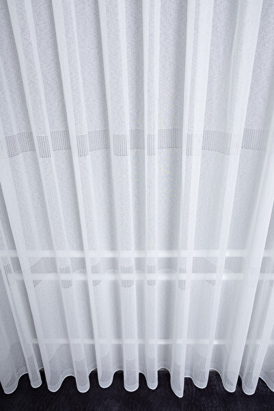 Payidar Salon Oda Yatak Odası Düz Avangard Brillant Yeni Sezon 2025 1/3 Sık Pile Tül Perde BİRCE