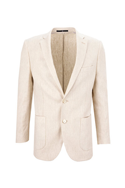 ALTINYILDIZ CLASSICS Ανδρικό μπουφάν Altınyıldız Classics εφαρμοστό μπεζ ACE0...