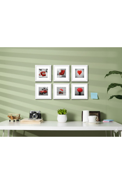 hobicehayaller 20X20 cm Pvc Glass Frame Set! 6-Piece Disconnect Frame Set