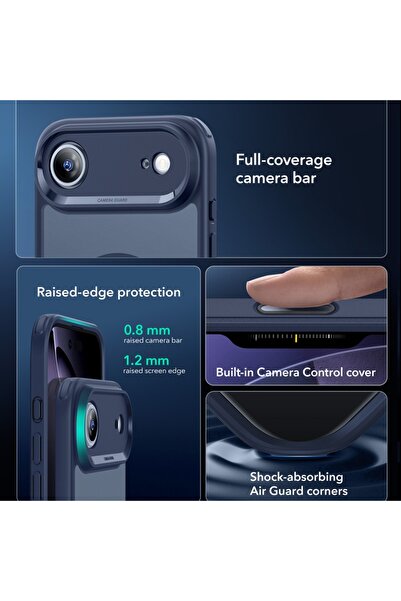 ESR Θήκη για iPhone 17 Air, Κλασική Υβριδική HaloLock, Μπλε