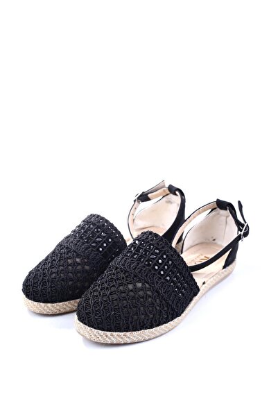 KORELİ 3850 Model Women's Straw Knitted Casual Shoes - Korean