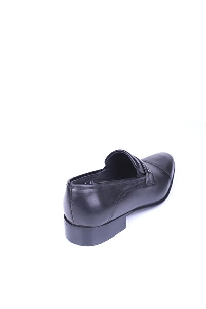 Fosco 6059 Pantofi clasici fără șireturi din piele naturală neagră pentru bărbați