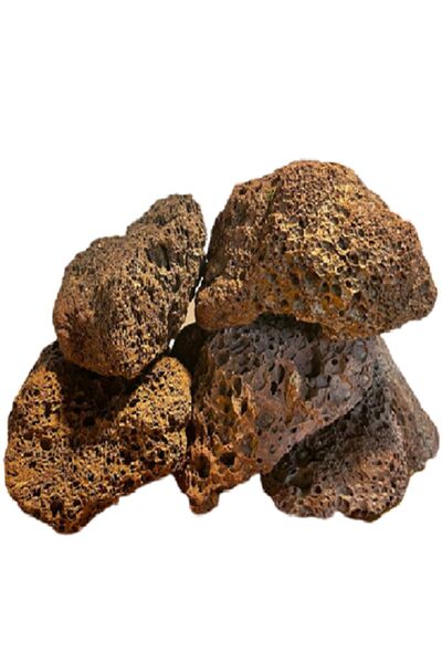 Lorien Kırmızı Pomza Lav Taşı 6-15 cm 5 kğ