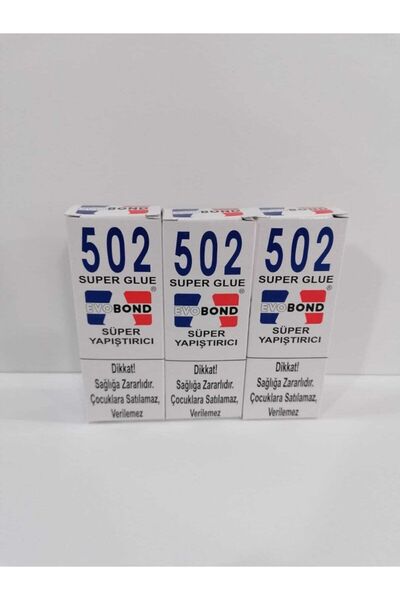 EvoBond Evo Bond 502 Japon Yapıştırıcısı 3'lü Set 507 osaka