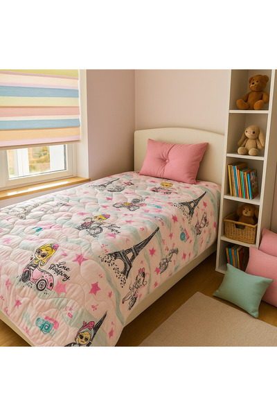 Shopyteks Prensesli Kapitoneli Pike | Çok Amaçlı Pike | Yatak Örtüsü 160x230 | Pamuklu & Yumuşak