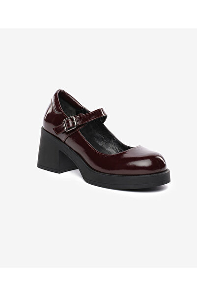 Greyder Women's Burgundy Patent Leather Genuine Leather Classic Shoes 5K2Ua72214