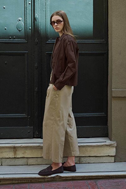 Hooopstore Παντελόνι Gabbro Pile Λεπτομερές Άμμο Μπεζ