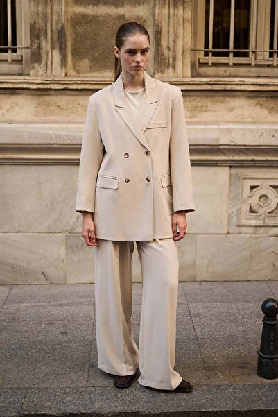 Hooopstore Frame Textured Stone Blazer Jacket