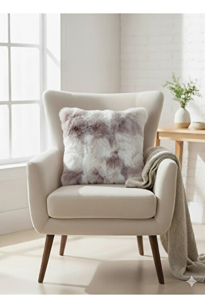 FeelHome Husă pentru pernă Bubble Rabbit, moale, cu două fețe, caldă, cu fermoar ascuns, 40x40