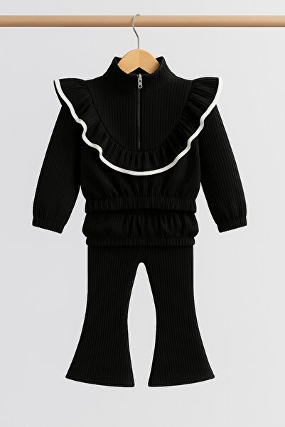 RAPAPA طقم بناتي نصف رقبة واسعة وساق علوية 0311