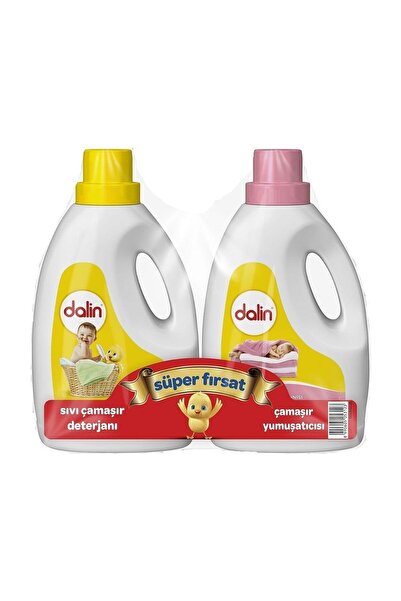 Dalin Sıvı Deterjan 1200 ml + Çamaşır Yumuşatıcısı 1200 ml