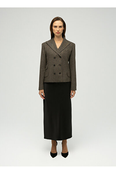 MAXIMUS Kahve Kadın Blazer Ester Yün Blazer