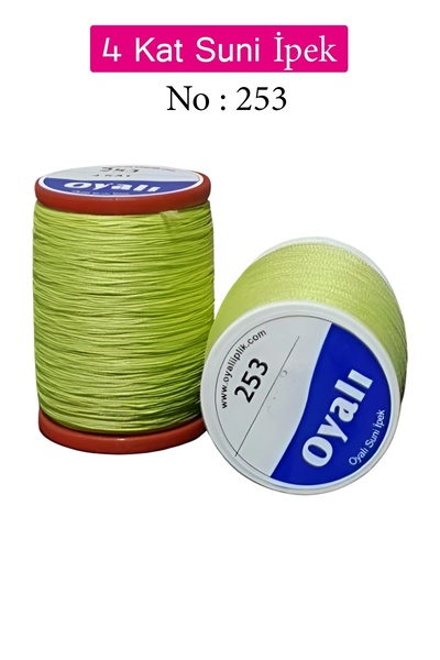 YenisiniAl Cordă de mătase artificială cu 4 straturi, broderie, mărgele, croșetat, nr:253