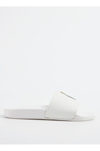 Polo Ralph Lauren Beyaz Kadın Terlik POLO SLIDE