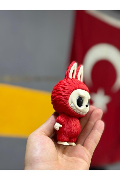 3D Printer Man 3D Baskı Labubu Oyuncak – El Yapımı Koleksiyon Figürü, Dekoratif Masa Üstü Biblo