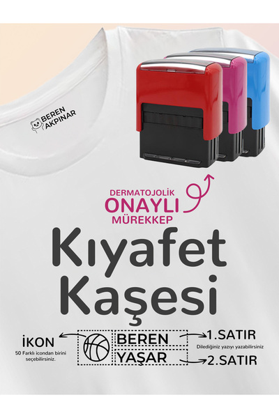 WOODCRAFT CREATIVE Kıyafet Kaşesi Özelleştirilebilir ve Dayanıklı Tasarım Öğr...