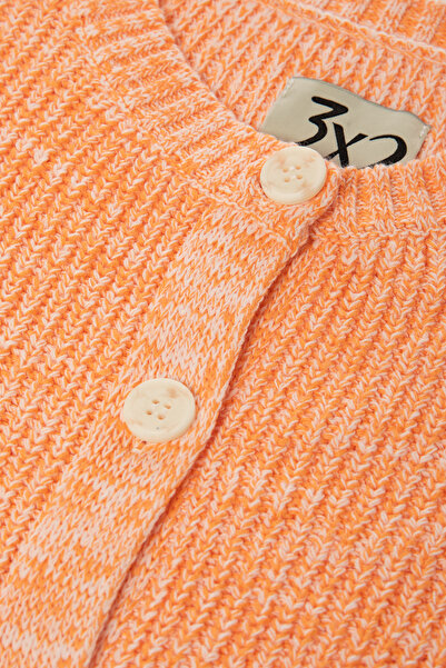 F&K 3X2 Crew Neck Cotton Cardigan