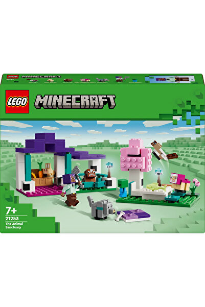 LEGO ® Minecraft® Hayvan Barınağı 21253 - 7+ Çocuklar için Yaratıcı Oyuncak Yapım Seti (206P)