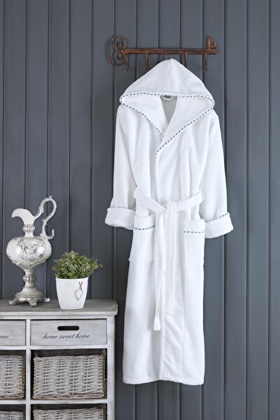 VAROL Biyeli Kapşonlu Bambu Bornoz