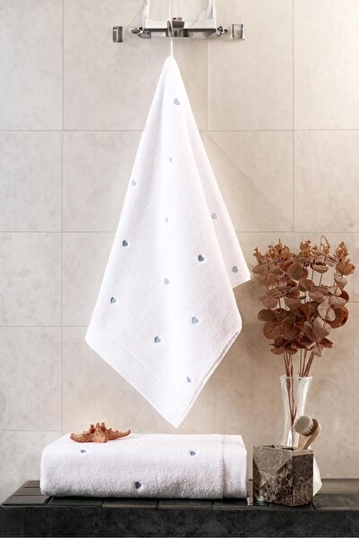 VAROL Комплект за баня с бродерия от микропамук Love Series