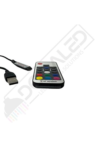 DORA LED RGB KONTROL MODÜLÜ RF USB Giriş 5-24 Volt LED şerit için 5V