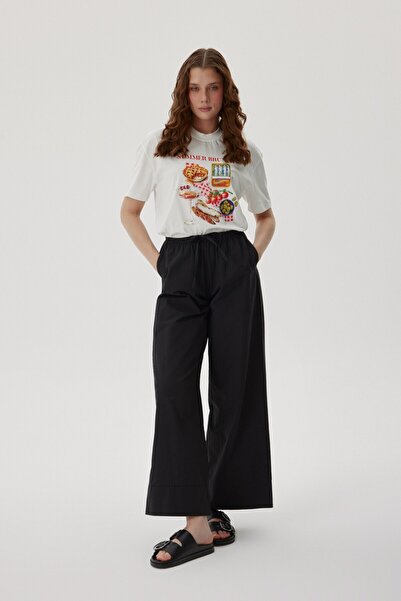 Buly Palazzo Pants with Elastic Waist