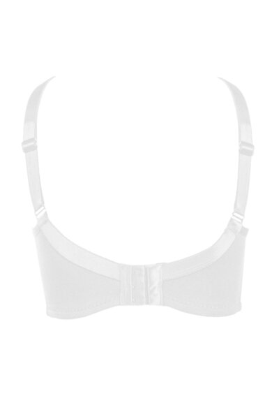 Alışveriş Meydanı Sutien alb din bumbac pieptănat cu buzunare pentru proteză dentară