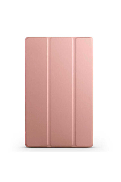 Genel Markalar Lenovo M10 Tb-x306f Gen.2 Smart Cover Standlı 1-1 Kılıf Renk Rose Gold