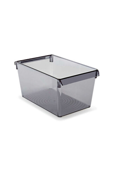 Prima Nova Прозорий чорний органайзер для холодильника - полиця 310*180*150 мм