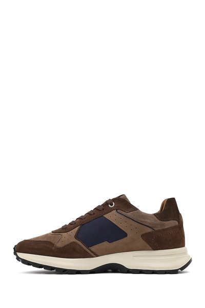 Derimod Men's Brown Lace-Up Leather Sneaker 25Wfd707314