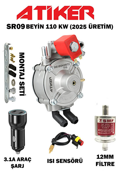 ATİKER Sr 09 Regülatör Gaz Kesicili Su Isı Sensörlü