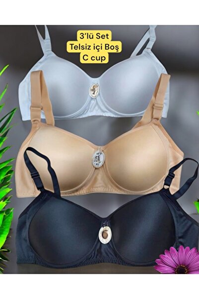 SATTENS Sutien de mărime mare, fără umplutură, fără sârmă, în 3 culori - suti...