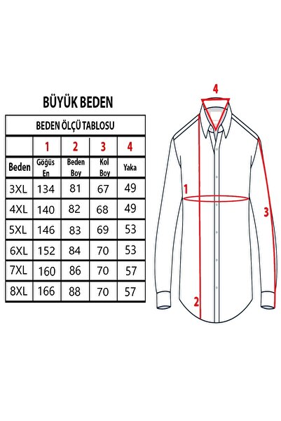 TOUSUS Men's Plus Size Light Blue Cotton Button Collar Pocket Long Sleeve Shirt (330)