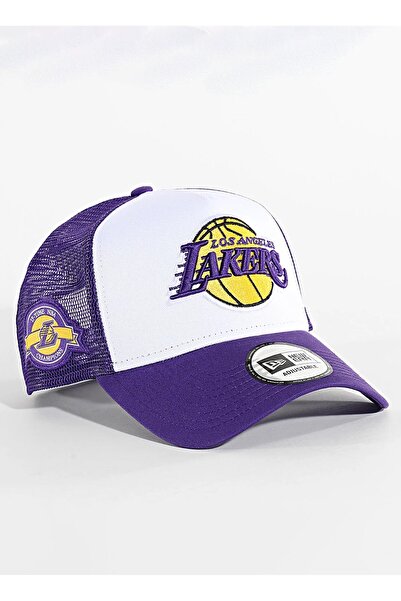 NEW ERA 60667463 NBA SIDE PATCH TRUCKER LOS Mor Unisex Şapka