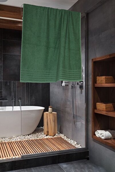 Lucy and Home Темно-зелений рушник для душу 70x140 см