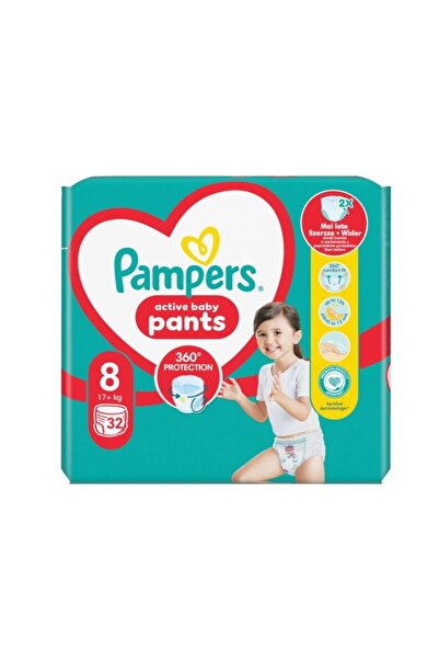 Pampers Pants Jumbo Pack Diapers, Size 8, 17+ kg, 32 pcs