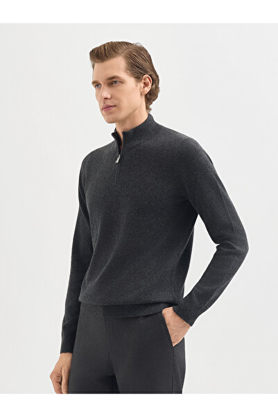 Karaca Erkek Regular Fıt Triko Kazak-Antrasit