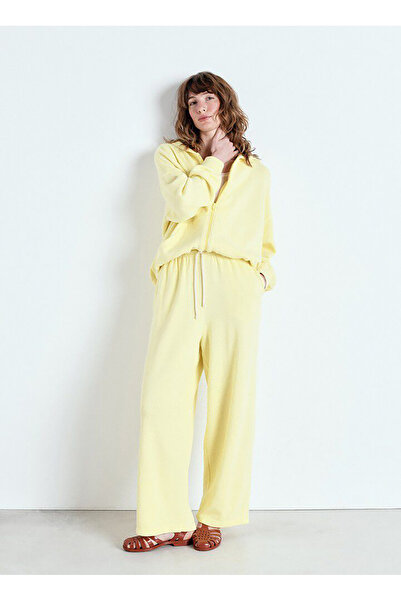 American Vintage Sarı Kadın Düz Eşofman Altı YTI05AE25_LEMON CURD